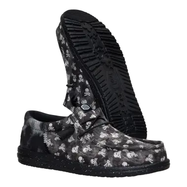 Hey Dude Wally Funk Skull Print Men's - Browns Shoe Fit Company